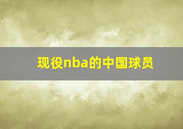 现役nba的中国球员