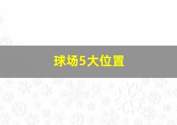 球场5大位置