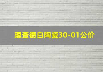 理查德白陶瓷30-01公价