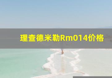 理查德米勒Rm014价格