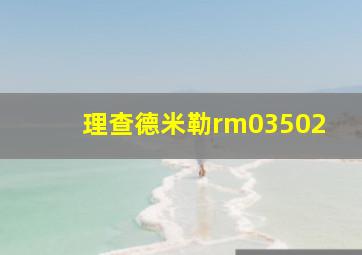 理查德米勒rm03502