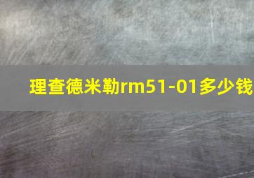 理查德米勒rm51-01多少钱