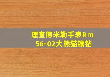 理查德米勒手表Rm56-02大熊猫镶钻