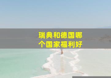 瑞典和德国哪个国家福利好