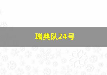 瑞典队24号