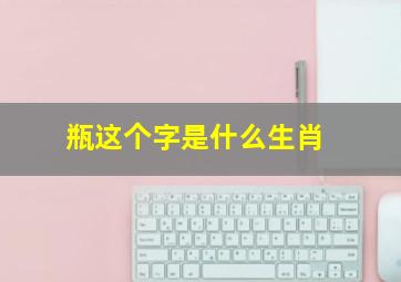 瓶这个字是什么生肖