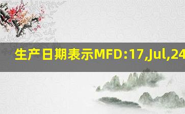 生产日期表示MFD:17,Jul,24C40