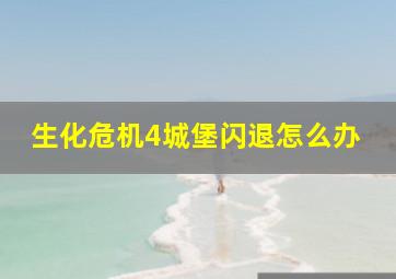 生化危机4城堡闪退怎么办