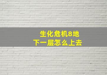 生化危机8地下一层怎么上去