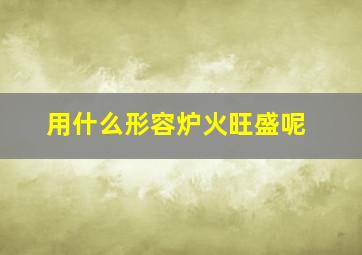 用什么形容炉火旺盛呢