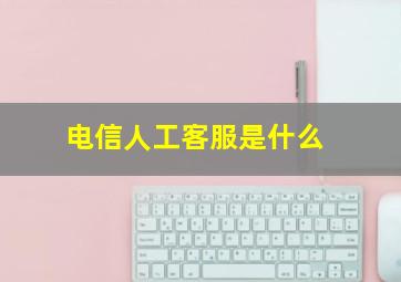 电信人工客服是什么