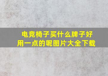 电竞椅子买什么牌子好用一点的呢图片大全下载