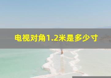 电视对角1.2米是多少寸