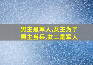 男主是军人,女主为了男主当兵,女二是军人