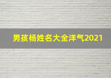 男孩杨姓名大全洋气2021