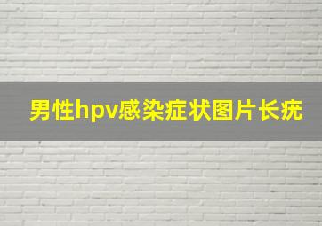 男性hpv感染症状图片长疣