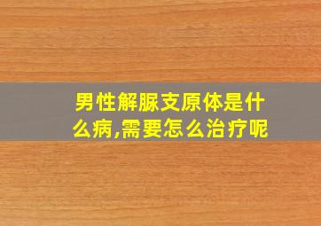 男性解脲支原体是什么病,需要怎么治疗呢