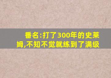 番名:打了300年的史莱姆,不知不觉就练到了满级