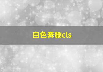 白色奔驰cls