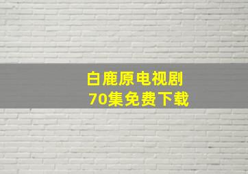 白鹿原电视剧70集免费下载