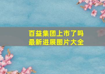 百益集团上市了吗最新进展图片大全