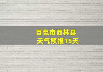 百色市西林县天气预报15天