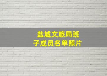 盐城文旅局班子成员名单照片