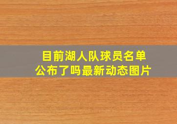 目前湖人队球员名单公布了吗最新动态图片