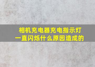 相机充电器充电指示灯一直闪烁什么原因造成的