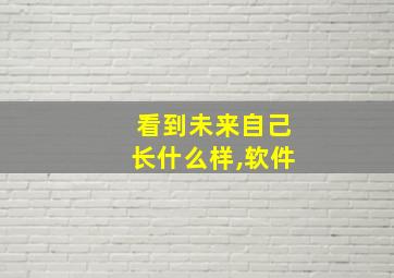 看到未来自己长什么样,软件