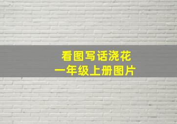 看图写话浇花一年级上册图片