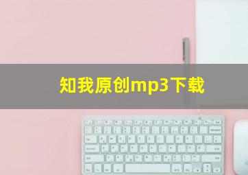 知我原创mp3下载