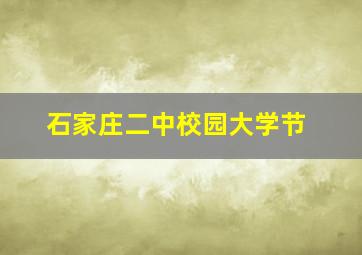 石家庄二中校园大学节