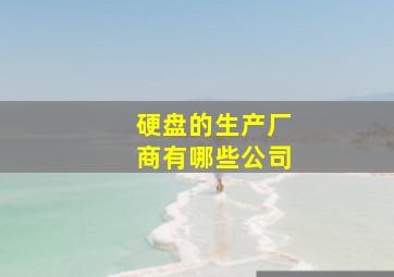 硬盘的生产厂商有哪些公司