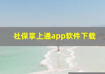 社保掌上通app软件下载