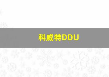 科威特DDU