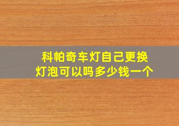 科帕奇车灯自己更换灯泡可以吗多少钱一个