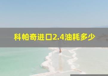 科帕奇进口2.4油耗多少