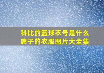 科比的篮球衣号是什么牌子的衣服图片大全集