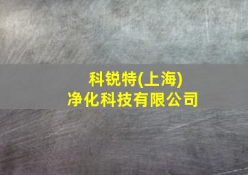 科锐特(上海)净化科技有限公司