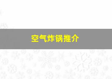 空气炸锅推介