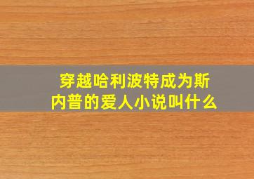 穿越哈利波特成为斯内普的爱人小说叫什么