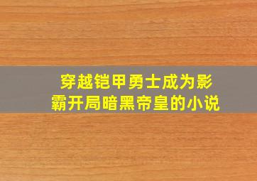 穿越铠甲勇士成为影霸开局暗黑帝皇的小说