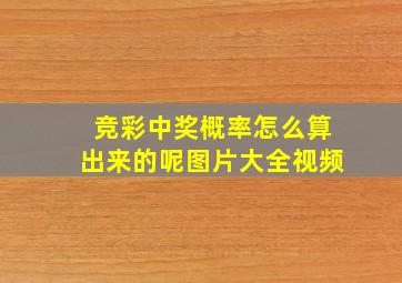 竞彩中奖概率怎么算出来的呢图片大全视频