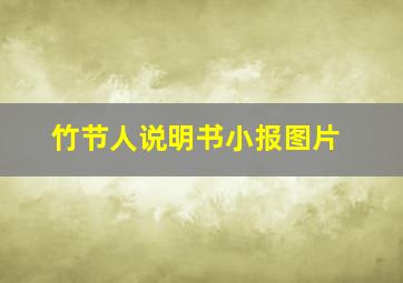 竹节人说明书小报图片