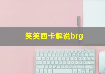 笑笑西卡解说brg