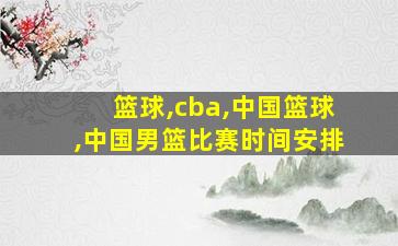 篮球,cba,中国篮球,中国男篮比赛时间安排