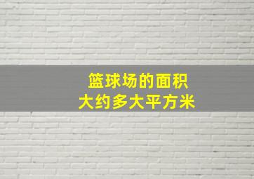 篮球场的面积大约多大平方米