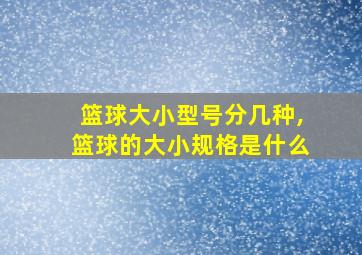 篮球大小型号分几种,篮球的大小规格是什么