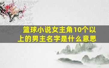 篮球小说女主角10个以上的男主名字是什么意思